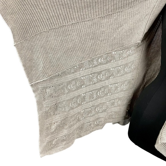 MATILDA JANE LETS GETAWAY WHEAT CASHMERE BLEND KNIT CARDIGAN SWEATER - Picture 11 of 14